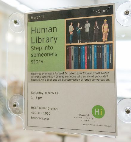 human library sign